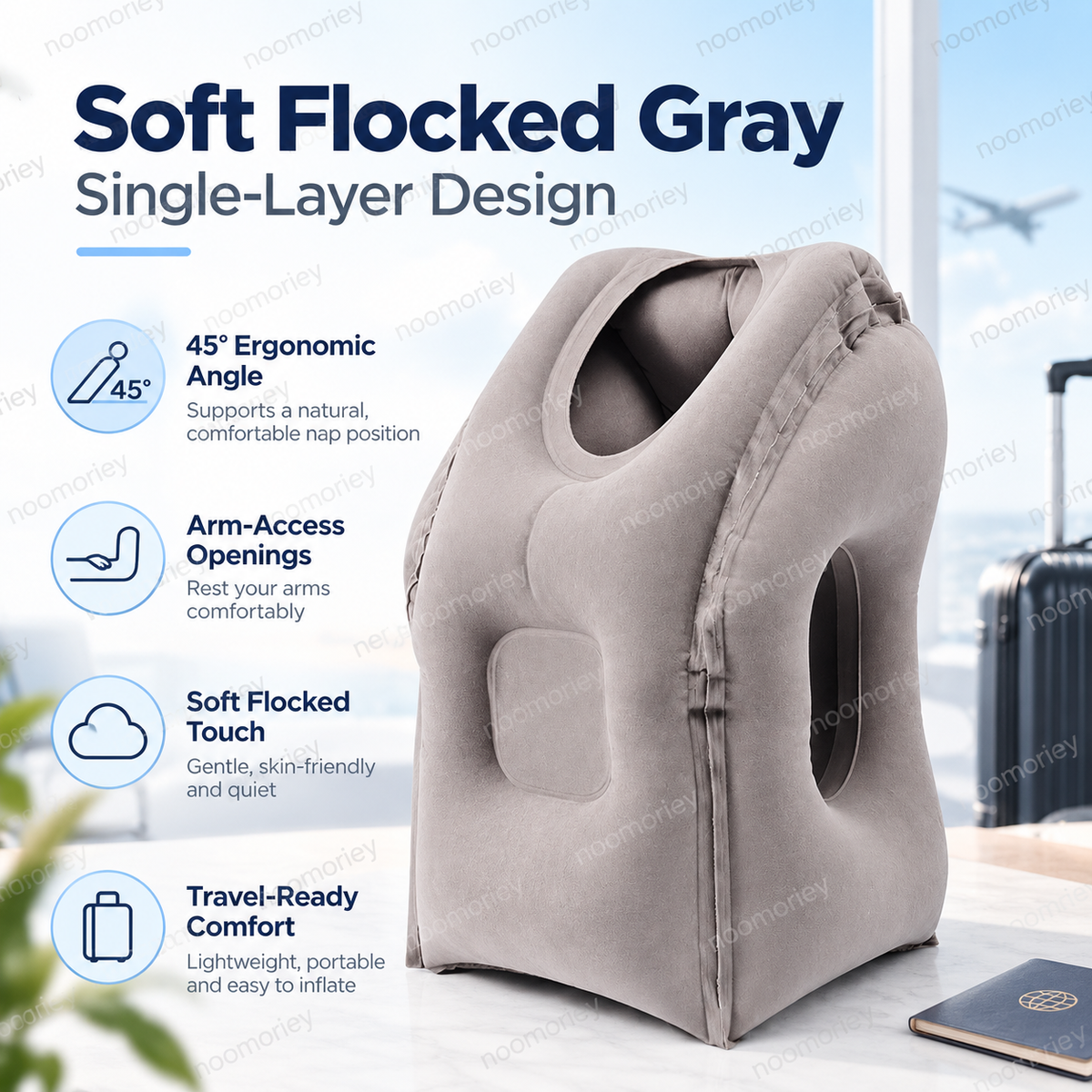 ✈️ Inflatable Travel Pillow – Rest More Comfortably on Every Journey