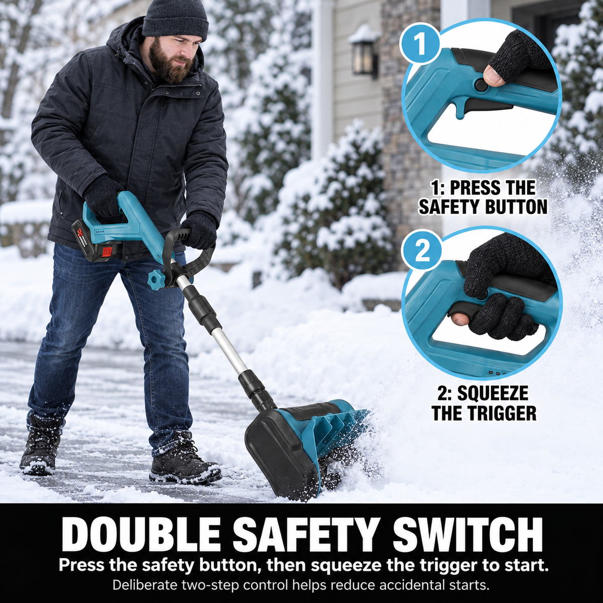 ❄️ Cordless Snow Sweeper – Clear Snow Without the Heavy Shoveling