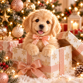 🔥Limited Time 50% OFF🐶Realistic Robotic Golden Retriever Puppy ✨ The Cutest Christmas Surprise🎁