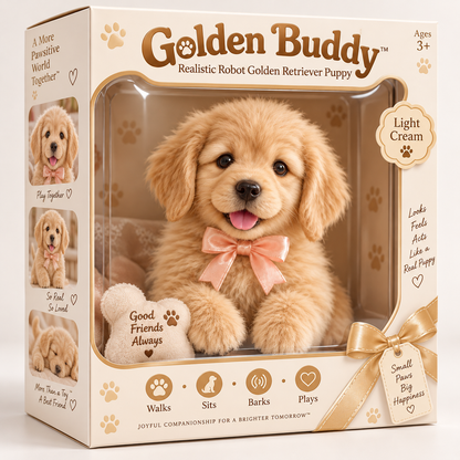 🔥Limited Time 50% OFF🐶Realistic Robotic Golden Retriever Puppy ✨ The Cutest Christmas Surprise🎁