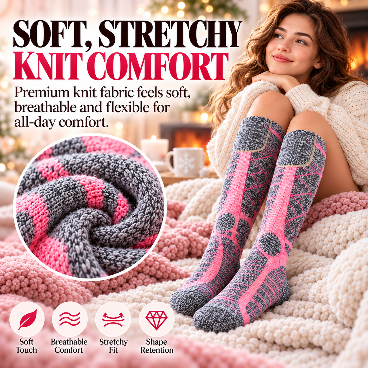 🔥Winter Heated Socks with 3 Heat Settings & Rechargeable Batteries🔥