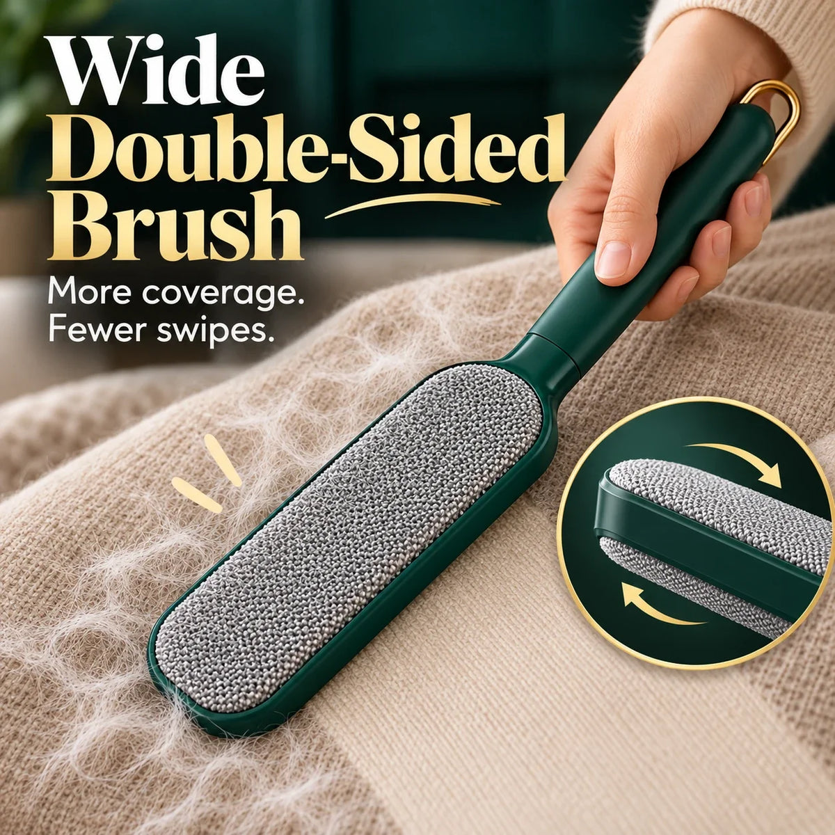 Self-Cleaning Pet Hair Remover Brush for Clothes