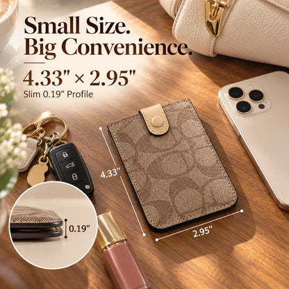 Slim Snap Card Holder Wallet | Compact Everyday Carry