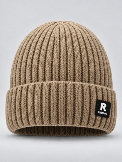 ❄️ Winter Style Deal – Men’s Thermal Knit Beanie 🧢 Thick Fleece-Lined Cuffed Hat for Cycling, Skiing & Outdoor Wear ✨