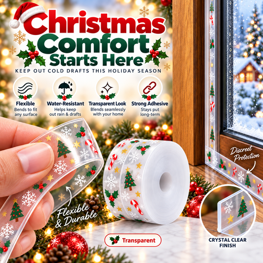 🔥 HOLIDAY LIMITED-TIME DEAL | 16.4Ft ComfortSeal™ Christmas Weather Strip – Seal Out Cold Drafts, Dust & Noise for a Cozy Winter Home