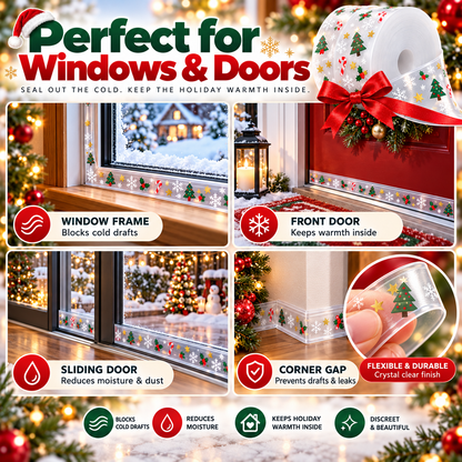 🔥 HOLIDAY LIMITED-TIME DEAL | 16.4Ft ComfortSeal™ Christmas Weather Strip – Seal Out Cold Drafts, Dust & Noise for a Cozy Winter Home