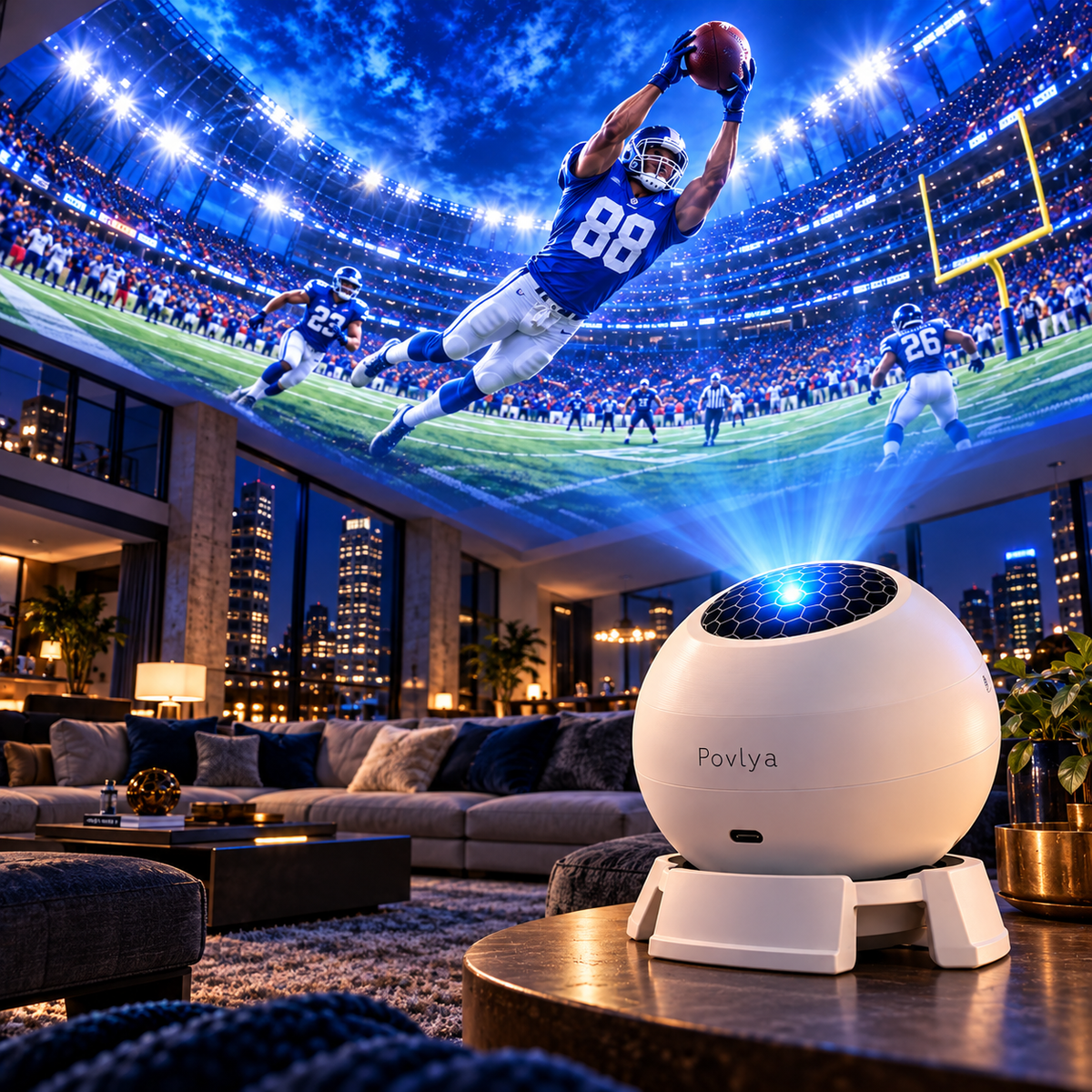 ✨🏈Football Game Day Projector for an Immersive Stadium Experience