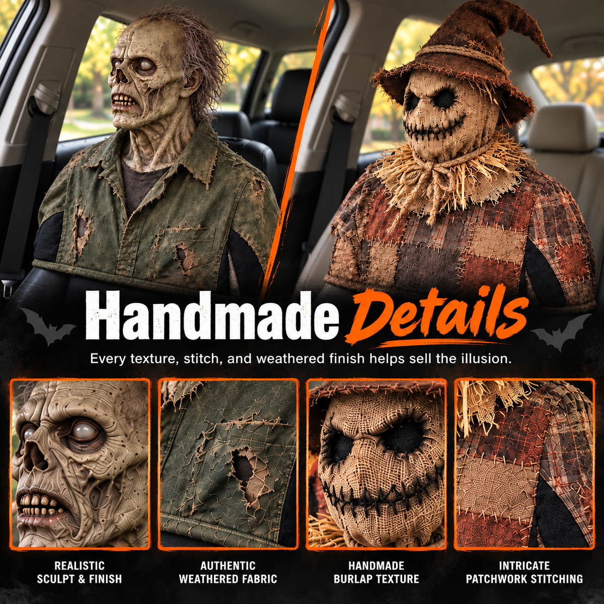 💀🎃Rotating Head Halloween Prank Decoration
