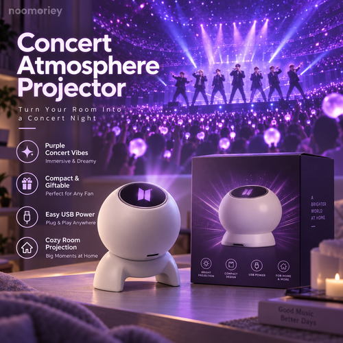 💜 Galaxy Concert Projector – Immersive Purple Starry Sky Light with Bluetooth Speaker & Remote Control