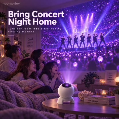 💜 Galaxy Concert Projector – Immersive Purple Starry Sky Light with Bluetooth Speaker & Remote Control