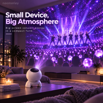 💜 Galaxy Concert Projector – Immersive Purple Starry Sky Light with Bluetooth Speaker & Remote Control