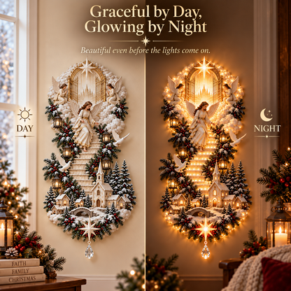 ⏳ 49% OFF ✨ Jesus Light of Heaven Nativity Wall Hanging – Christmas Decor ✝️