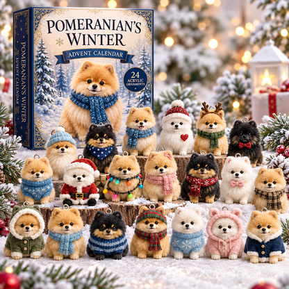 🐶🐾 Pomeranian Advent Calendar – 24 Days of Fluffy Christmas Surprises