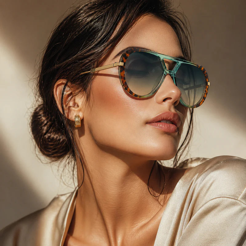 Retro Oversized Aviator Sunglasses | UV Protection & Iconic Style