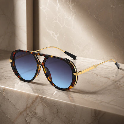 Retro Oversized Aviator Sunglasses | UV Protection & Iconic Style