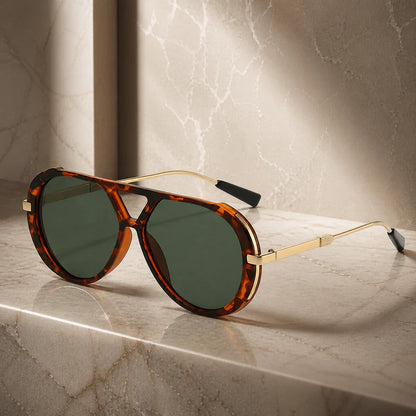 Retro Oversized Aviator Sunglasses | UV Protection & Iconic Style