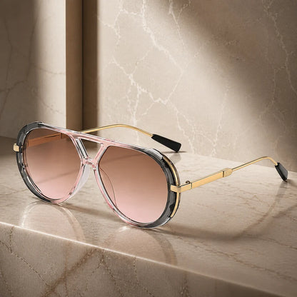 Retro Oversized Aviator Sunglasses | UV Protection & Iconic Style