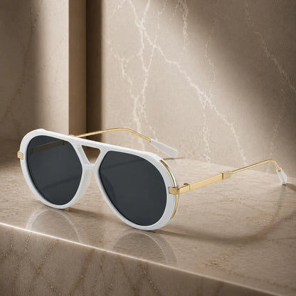 Retro Oversized Aviator Sunglasses | UV Protection & Iconic Style