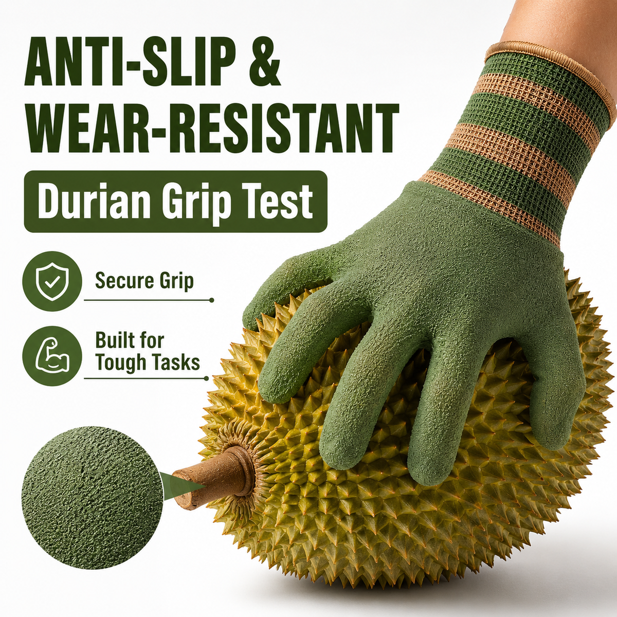 Noomoriey™ Heavy-Duty Waterproof Gardening & Work Gloves with Anti-Slip Rubber Grip