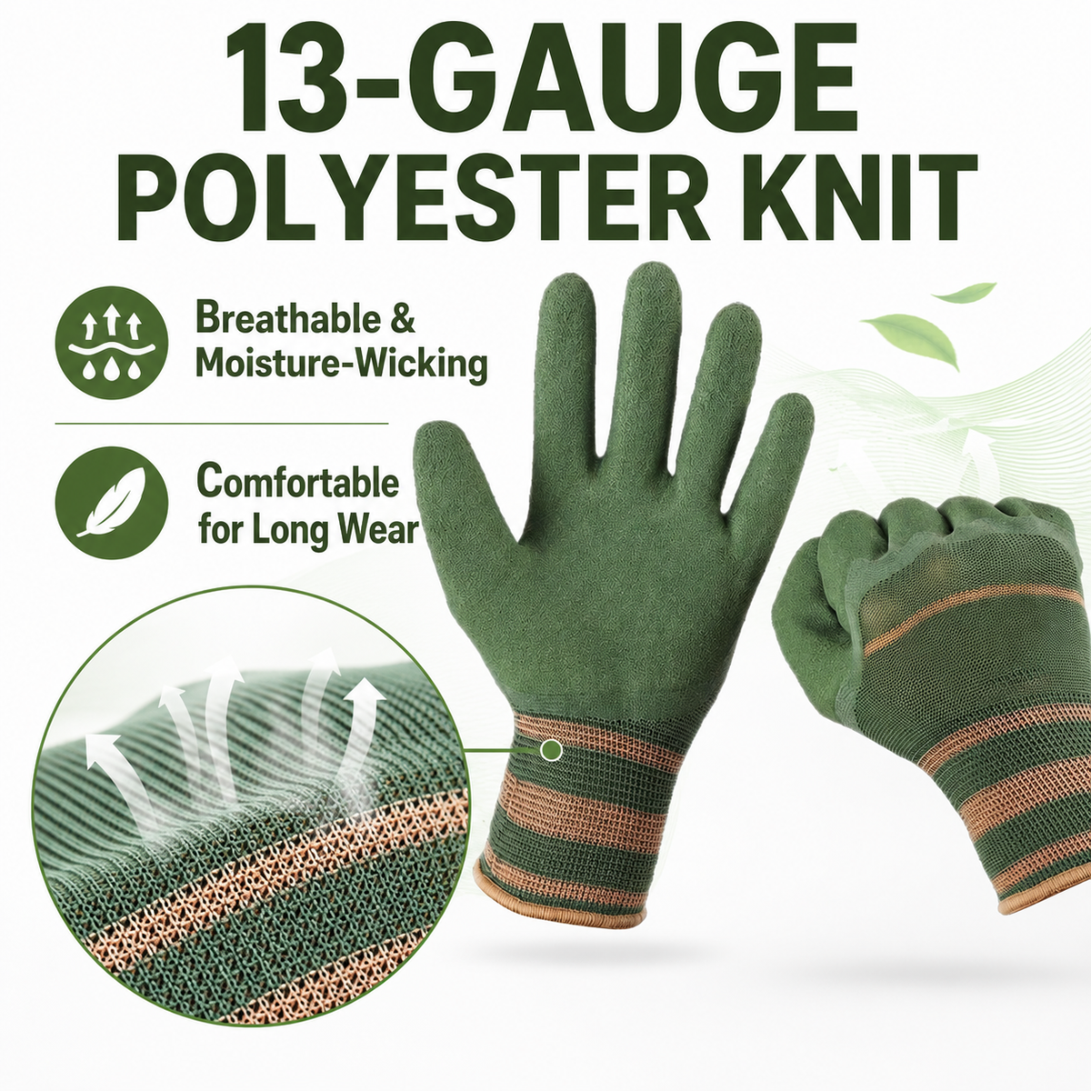 Noomoriey™ Heavy-Duty Waterproof Gardening & Work Gloves with Anti-Slip Rubber Grip