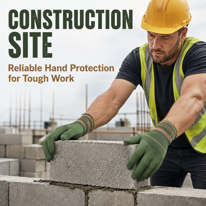 Noomoriey™ Heavy-Duty Waterproof Gardening & Work Gloves with Anti-Slip Rubber Grip