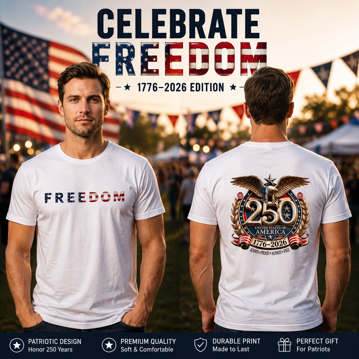 Freedom 250th Anniversary Shirt
