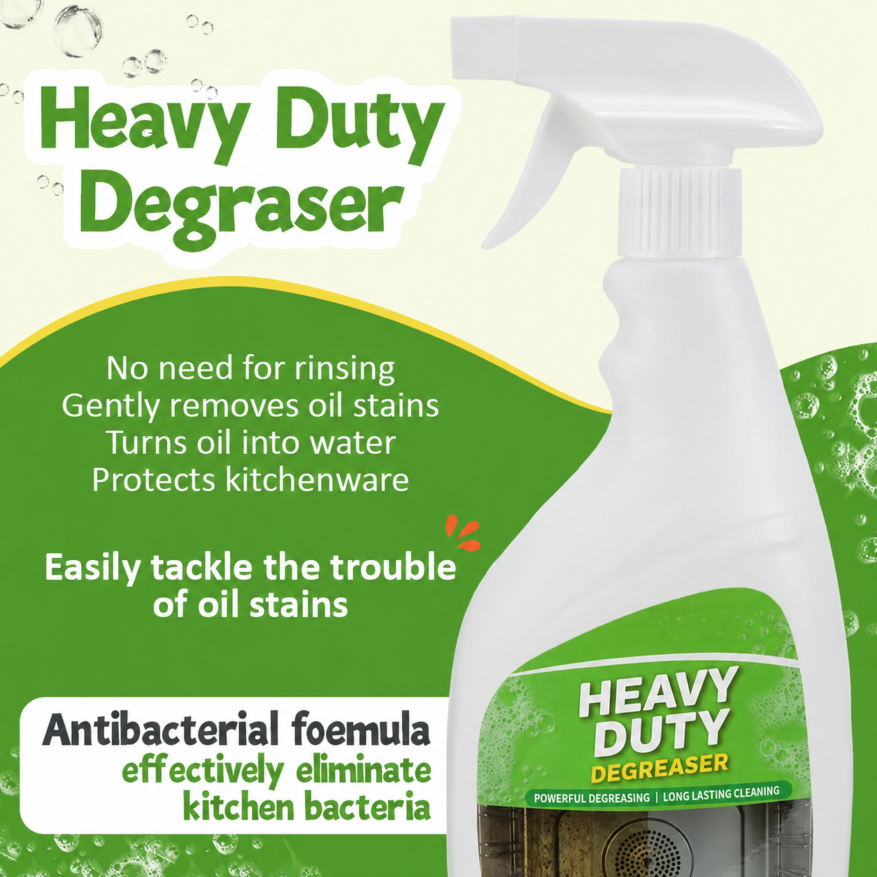 Heavy Duty Kitchen Degreaser Spray 500ml