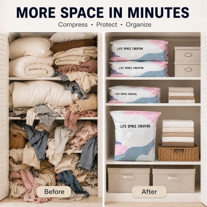 No‑Pump Vacuum Storage Bags