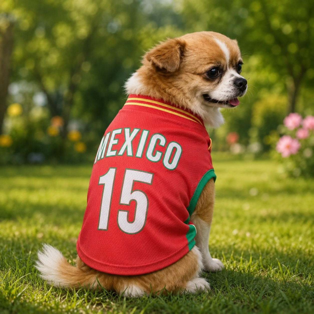 World Cup National Team Pet Soccer Jersey, Breathable Mesh Sleeveless Dog Cat Football Tank Top, Mexico