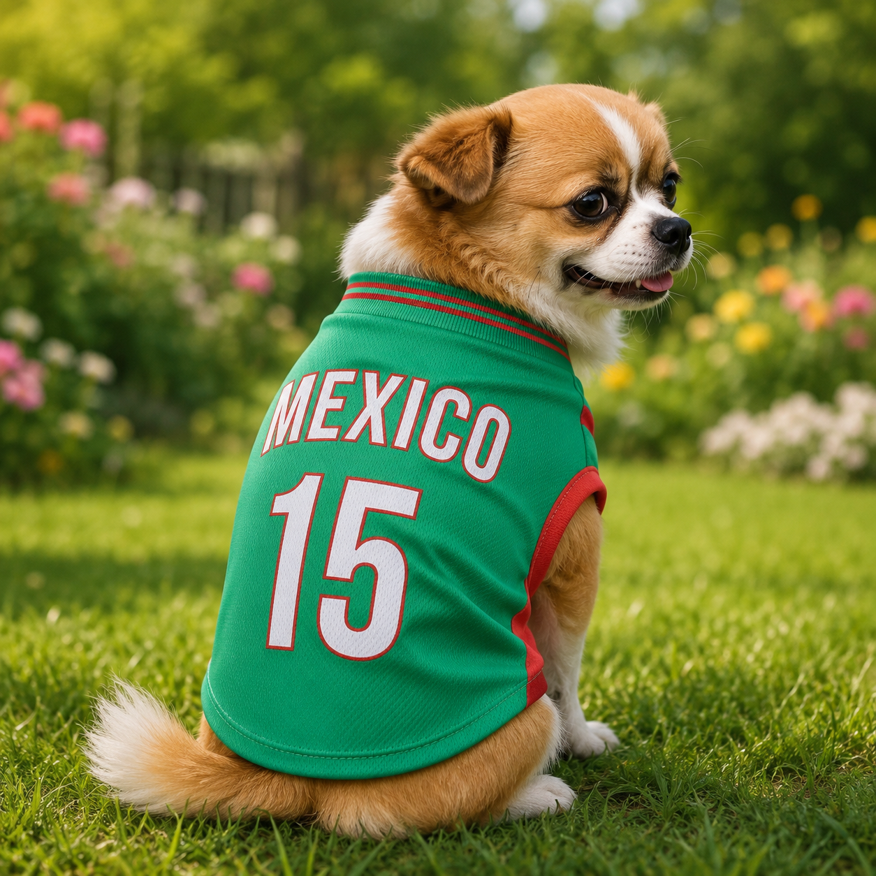 World Cup National Team Pet Soccer Jersey, Breathable Mesh Sleeveless Dog Cat Football Tank Top, Mexico