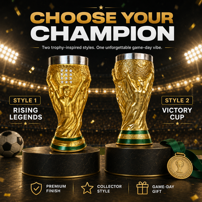 Creative Gold Trophy Beer Mug – Home, Office & Party Drinking Cup – Fun Birthday & Holiday Gift for Adults