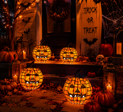 🎃 Halloween Pumpkin LED Light | Spooky Jack-O’-Lantern Atmosphere Lamp for Home Decoration