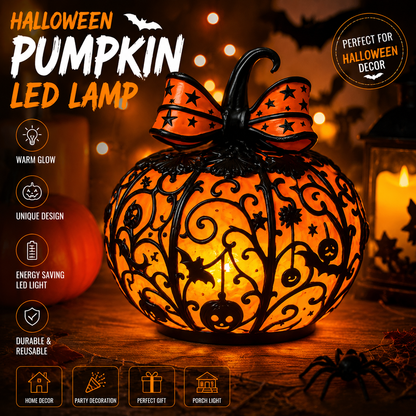 🎃 Halloween Pumpkin LED Light | Spooky Jack-O’-Lantern Atmosphere Lamp for Home Decoration