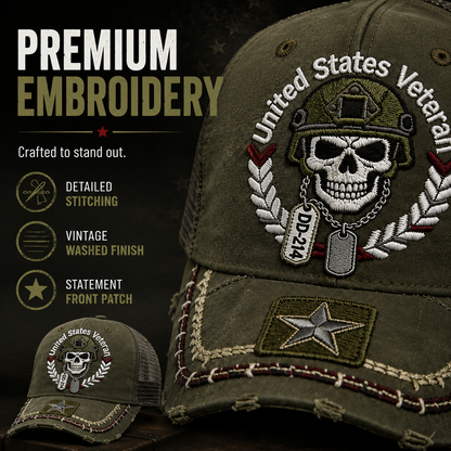 Last Day 49% OFF🔥DD-214 United States Veteran Cap – Embroidered Edition