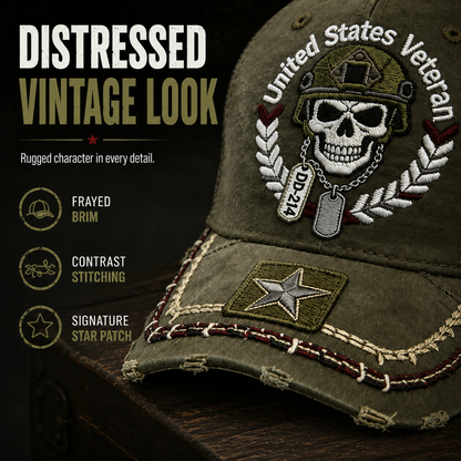 Last Day 49% OFF🔥DD-214 United States Veteran Cap – Embroidered Edition