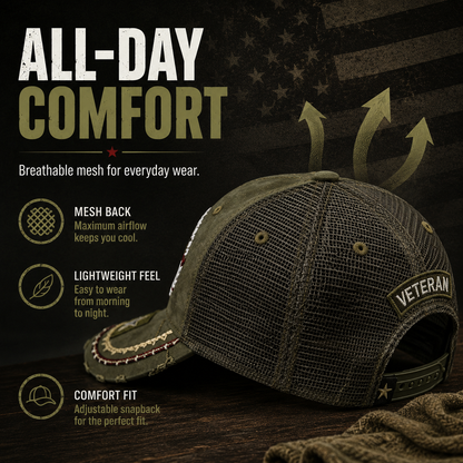 Last Day 49% OFF🔥DD-214 United States Veteran Cap – Embroidered Edition