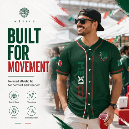 Mexico Baseball Jersey, Mexican Jersey Shirt for Men Women Youth Game Day Outfit For Mexico Fans