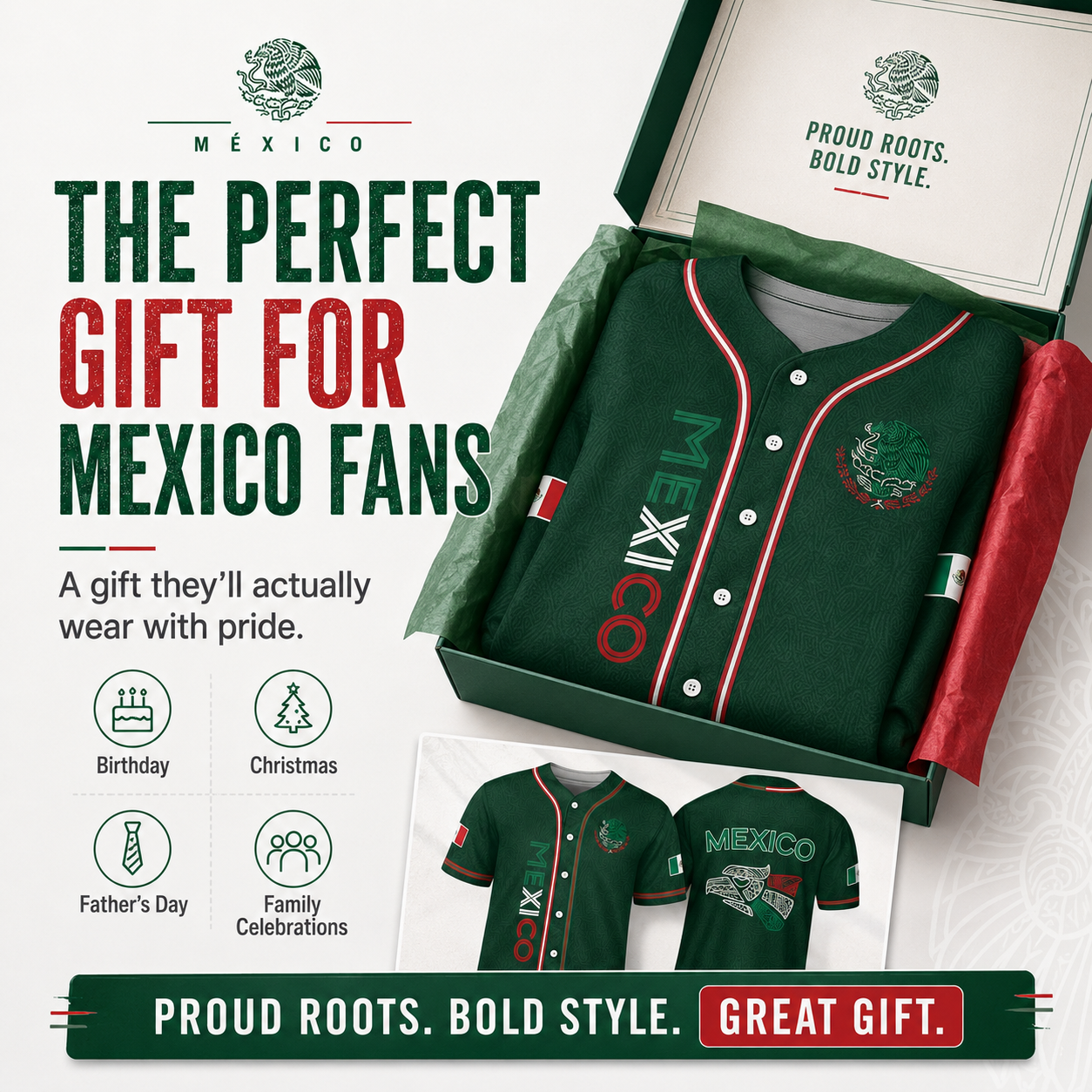 Mexico Baseball Jersey, Mexican Jersey Shirt for Men Women Youth Game Day Outfit For Mexico Fans