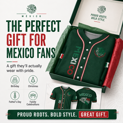 Mexico Baseball Jersey, Mexican Jersey Shirt for Men Women Youth Game Day Outfit For Mexico Fans