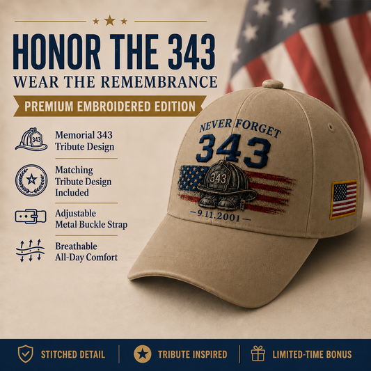 🧢Never Forget 343 Memorial Cap