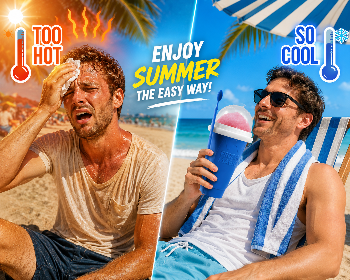 Slushy Maker Cup | 60-Second Reusable Frozen Drink Maker