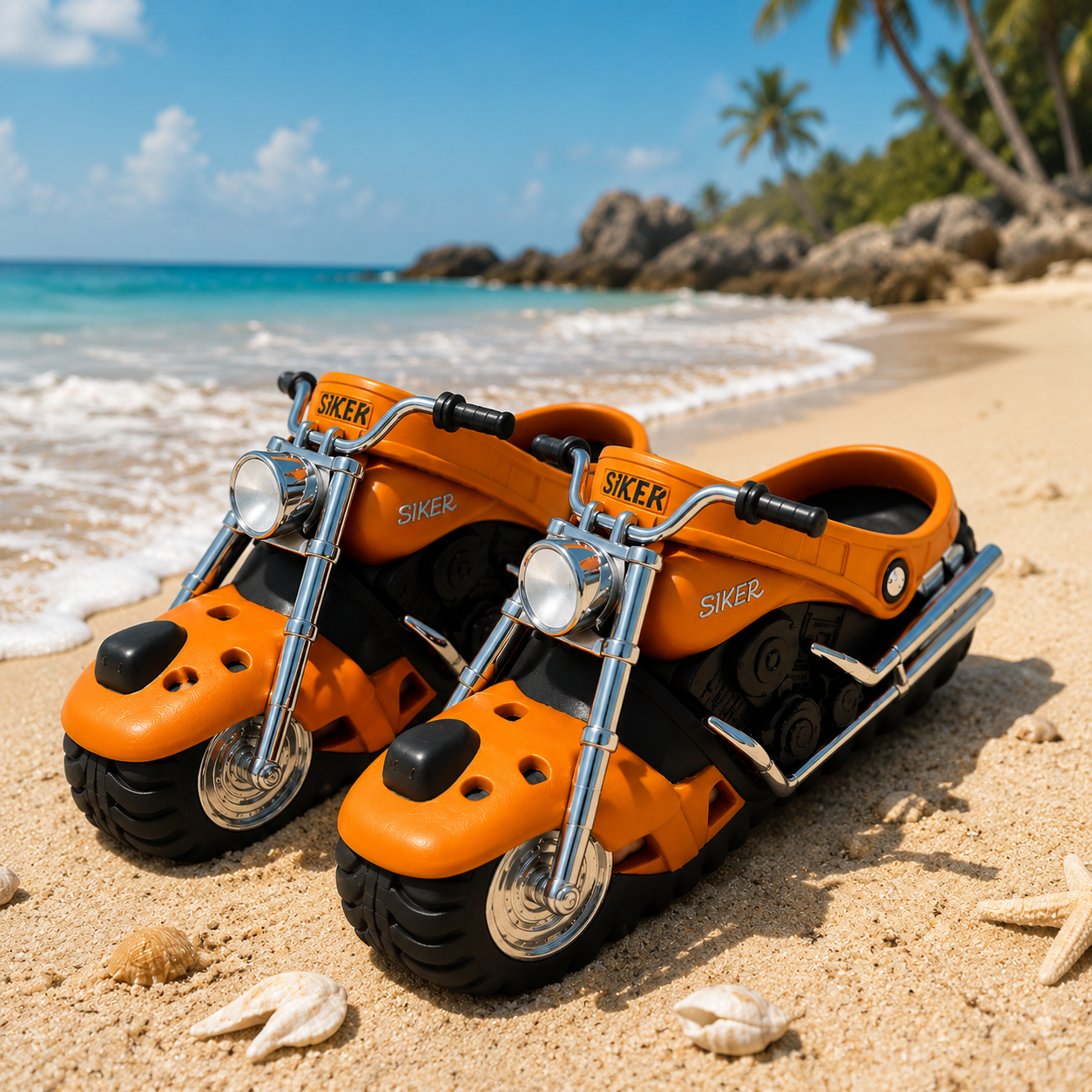 🏍️🔥 Ride-On Motorcycle Slippers™🔥