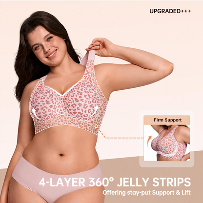 🏆Flash Sale⚡60K+ SOLD! Women Jelly Bras Wirefree Full Coverage No Underwire Everyday Bras Comfortable Wireless Padded Tshirt Bra