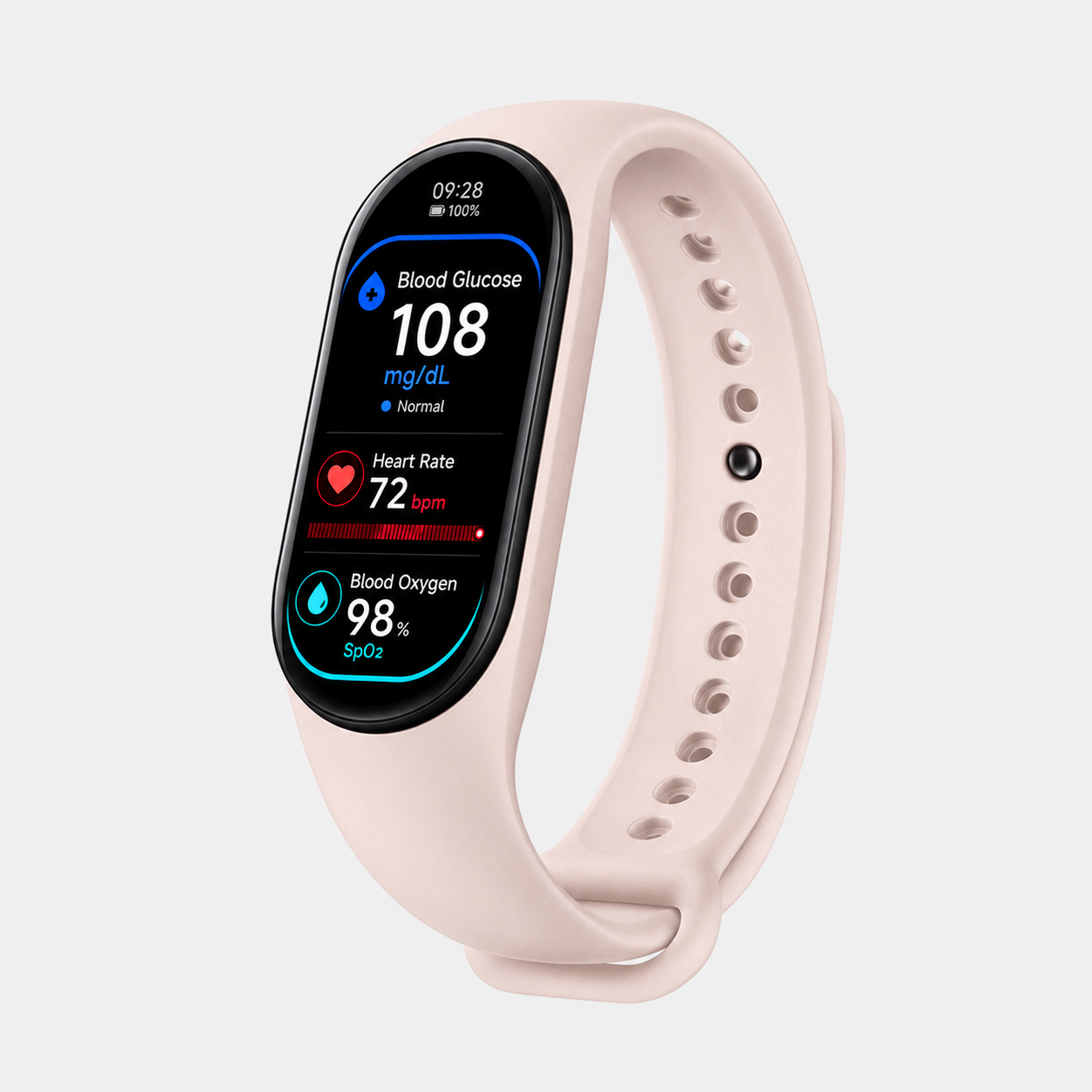 🔥80% OFF Launch Offer 🏆 2026 M9 Non-Invasive Smart Band 📈12 health reports - No-Prick