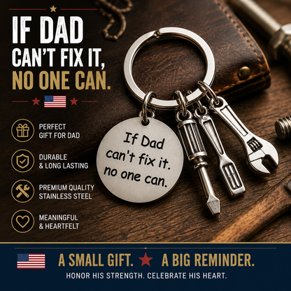 If Papa Can't Fix It Keychain™ | Meaningful Gift For Dad & Grandpa