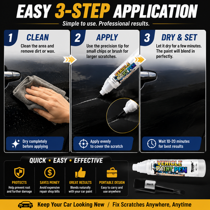 🔥 50% OFF TODAY |🚗 Car Scratch Repair Pen – Quick Touch Up Paint For Car Scratches