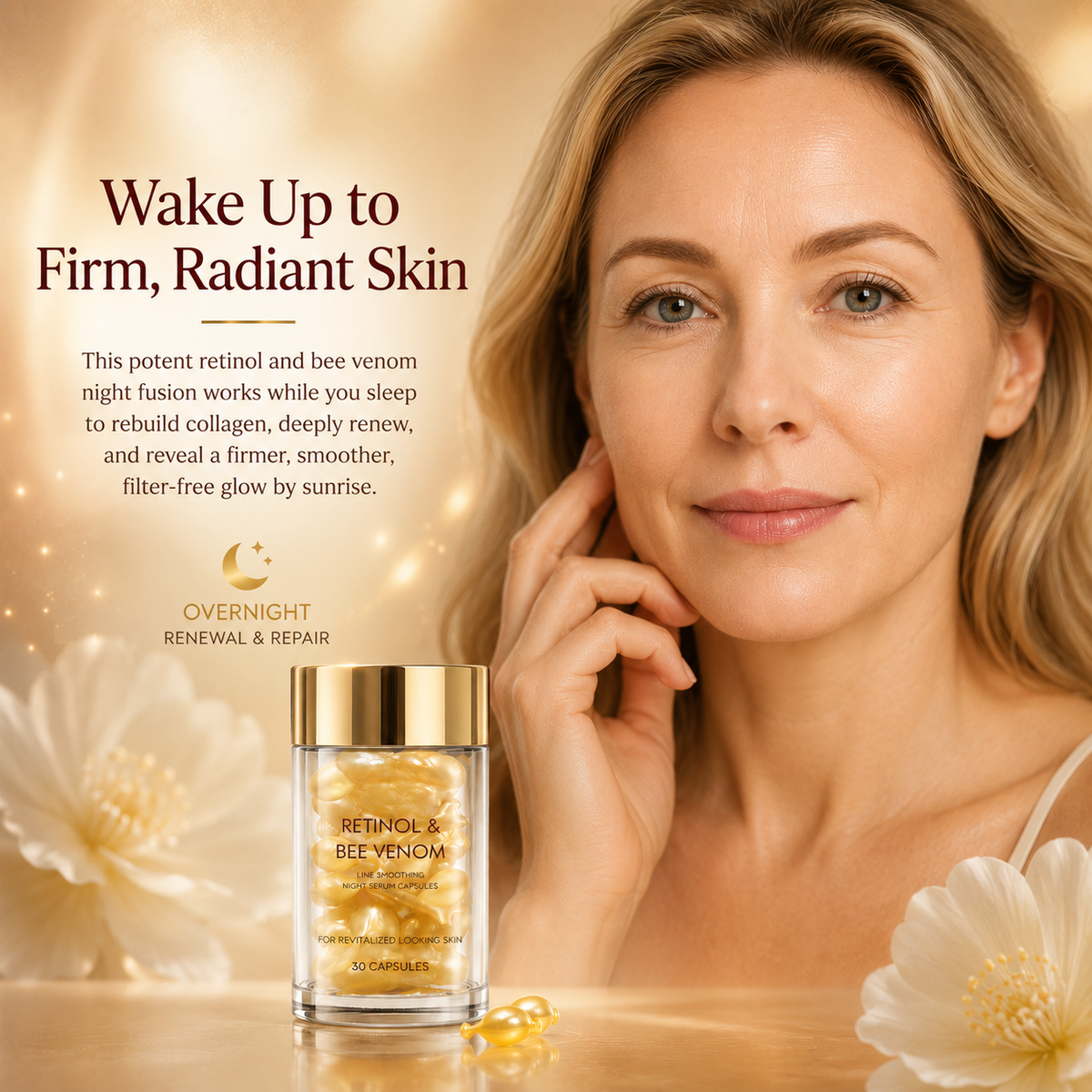 Retinol & Bee Venom Night Serum Capsules