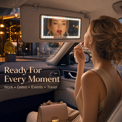 🔥 LAST DAY 50% OFF-✨ LED Car Sun Visor Vanity Mirror – Touch-Control Lighted Makeup Mirror