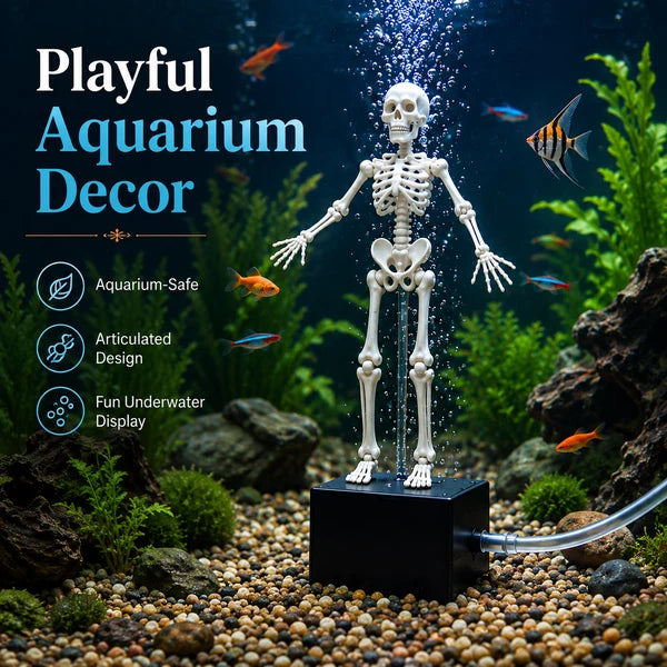 Dancing Skeleton Aquarium Bubbler