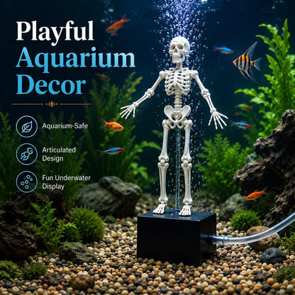 Dancing Skeleton Aquarium Bubbler